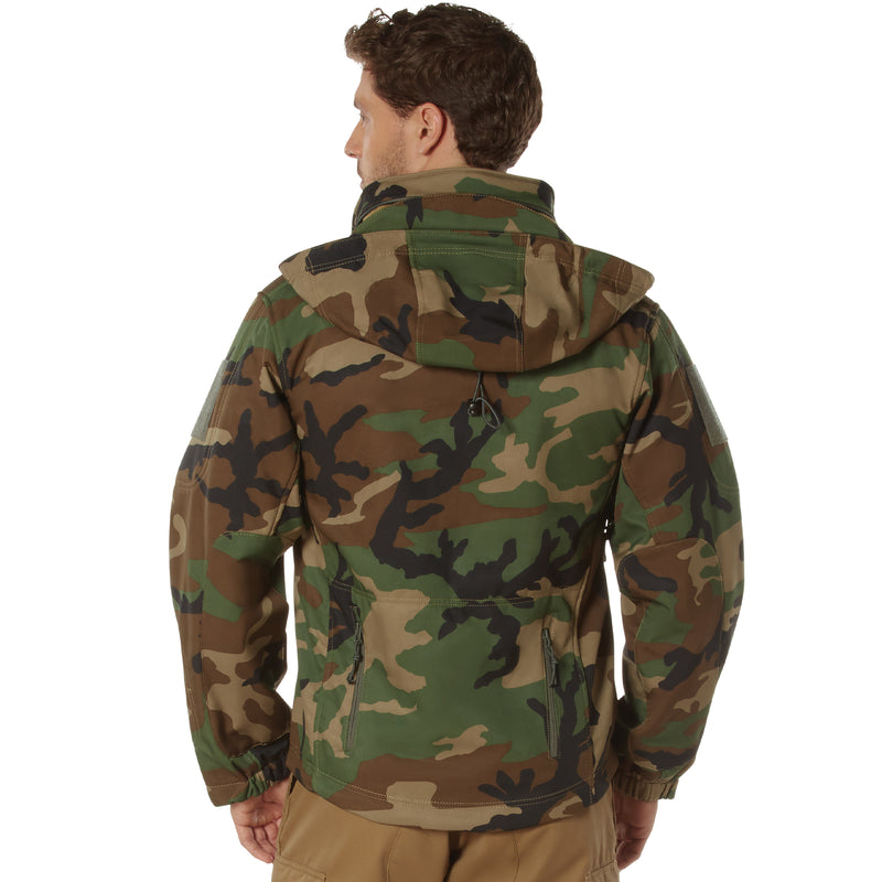 Rothco Special Ops Tactical Soft Shell Jacket- WOODLAND CAMO