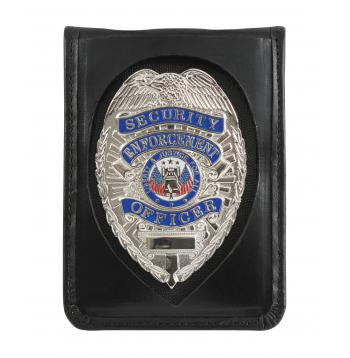 Leather Neck ID/Badge Holder with Chain