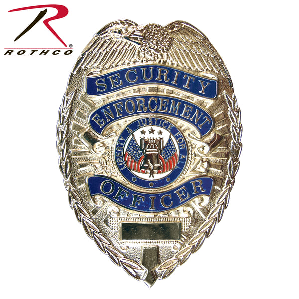 Rothco Security Enforcement Officer Badge, Gold, 3.125 x 2.25