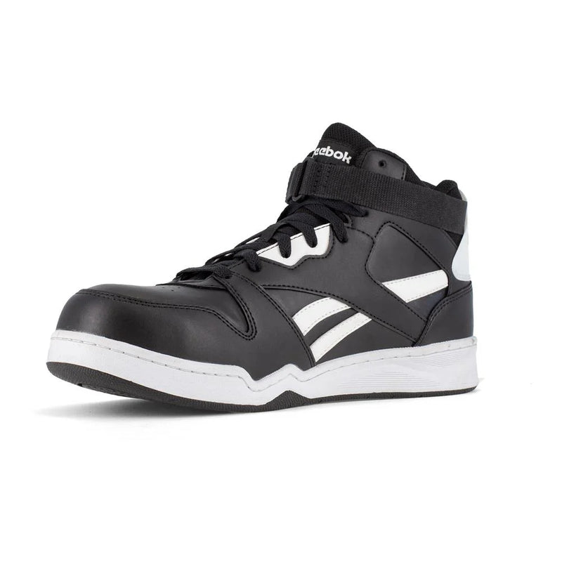 REEBOK- RB4194 Men's High Top Work Sneaker - Black and White