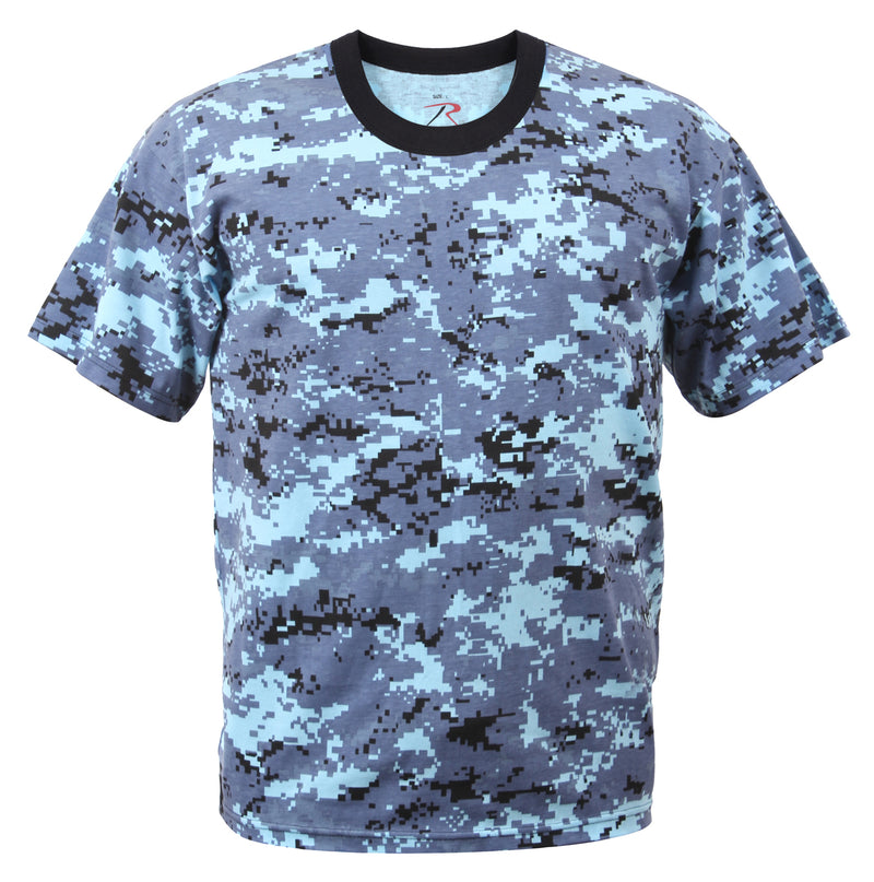 Digital Camouflage Short Sleeve Tee Shirts