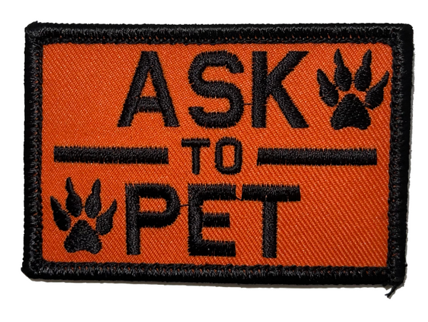 HOOK & LOOP- ASK TO PET