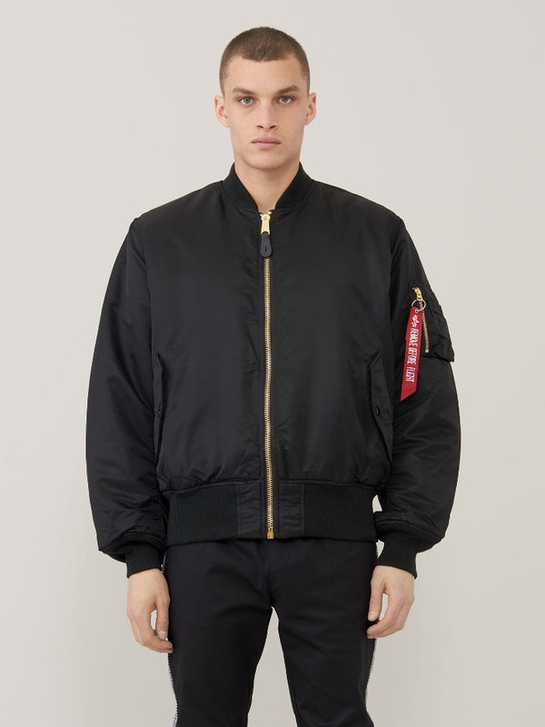 Alpha MA1 Flight Jacket- Black-   This Classic never goes out of style!