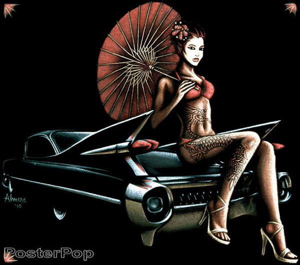 Almera 59 Caddy Geisha Sticker