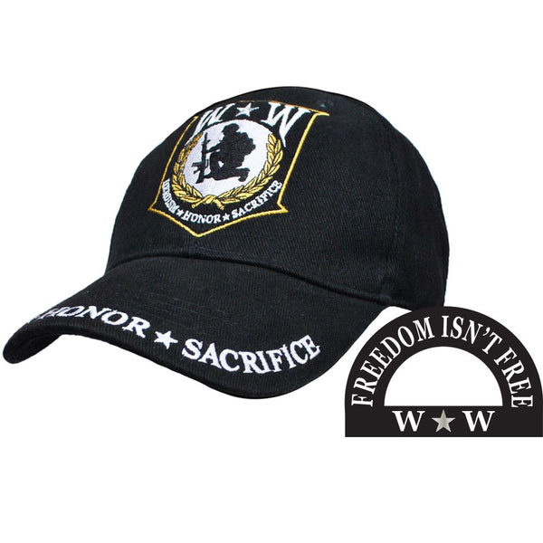 Wounded Warrior- Embroidered Cap