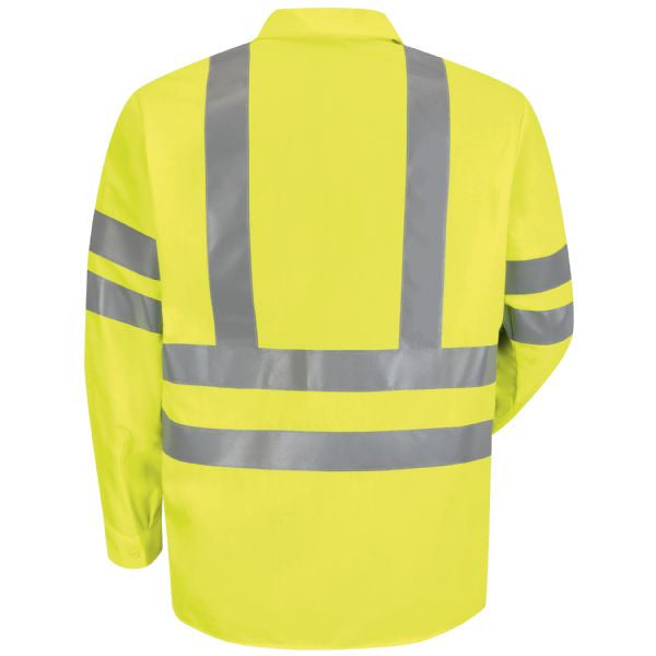 Red Kap Short Sleeve Hi-Visibility Work Shirt: Class 3 Level 2 - SS24