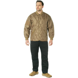 Rothco Quilted Woobie Jacket- COYOTE BROWN
