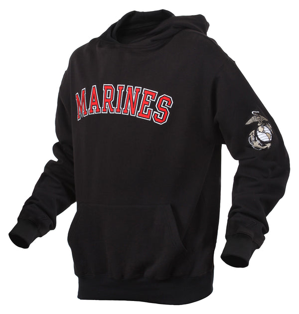 Marines Embroidered Pullover Hoodie