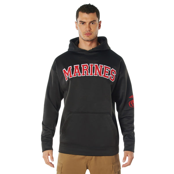 Marines Embroidered Pullover Hoodie