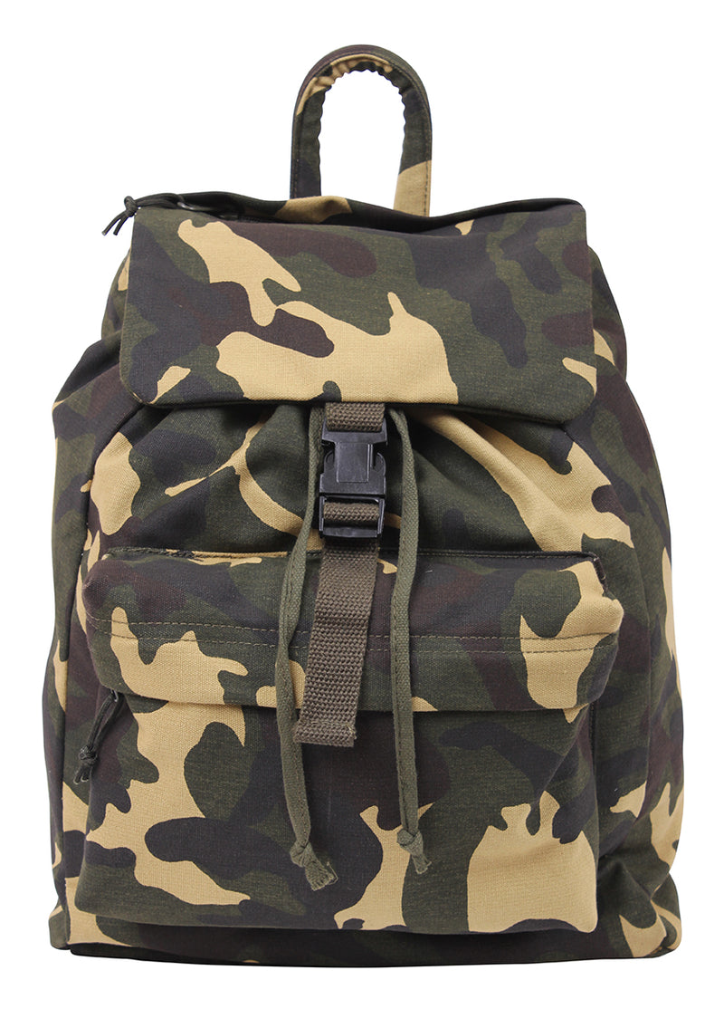 Woodland Camouflage Canvas Daypack – The Surplus Guy