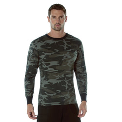Long Sleeve Black Camo Tees