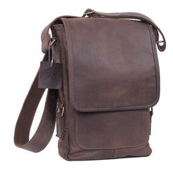 Rothco Brown Leather Military Tech Bag