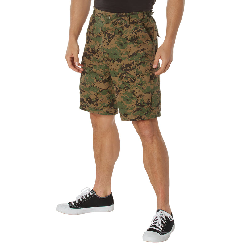 Vintage Infantry Utility Short- Woodland Digital Camouflage