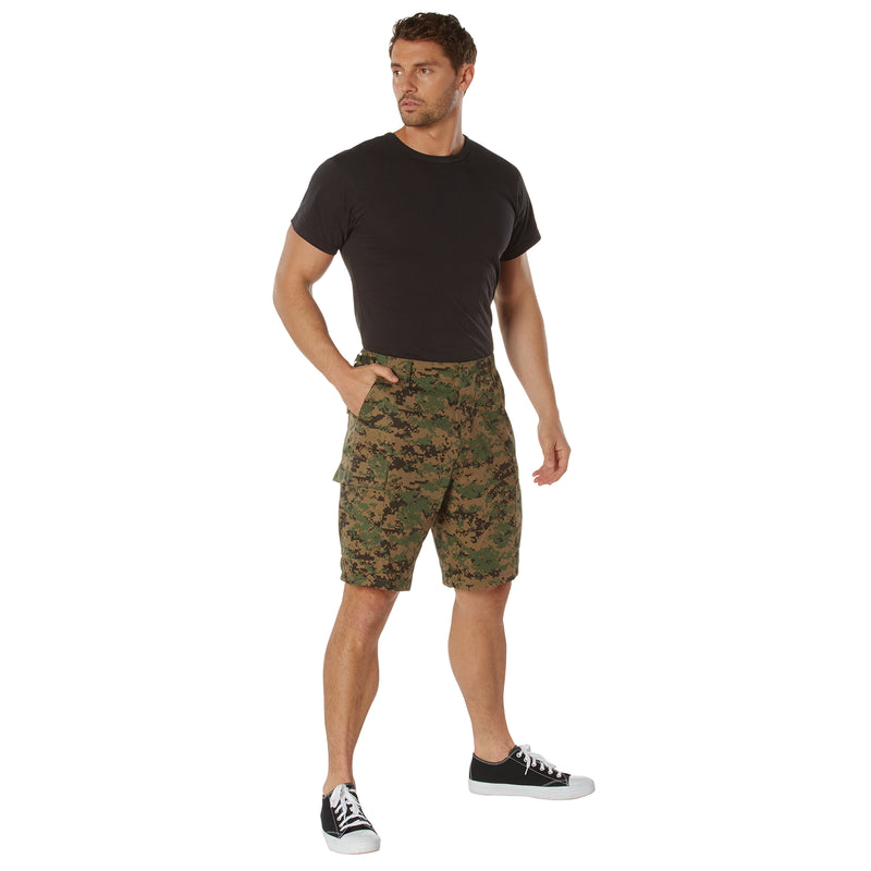 Vintage Infantry Utility Short- Woodland Digital Camouflage