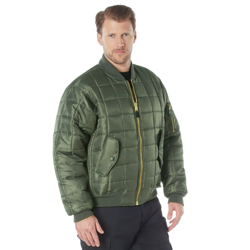 Rothco Quilted MA-1 Flight Jacket-SAGE