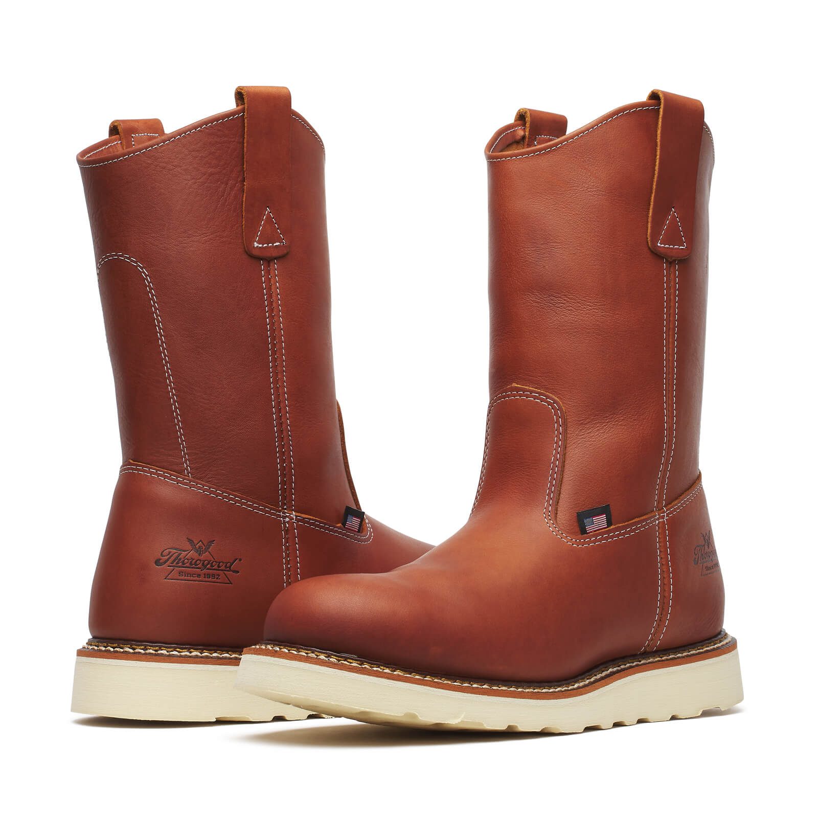 Thorogood American Heritage Square Toe Wellington Safety Work Boot  NWB Sz 8 Thorogood American Heritage 8 main image 3