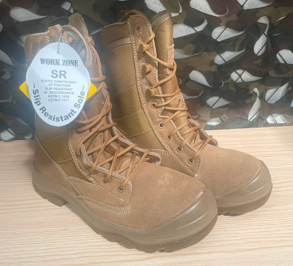Work Zone 8" Waterproof Desert Boot- Coyote Tan
