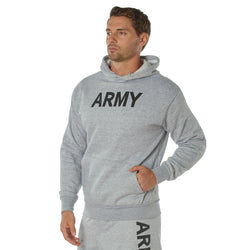 Army PT Pullover Hooded Sweatshirt- Grey