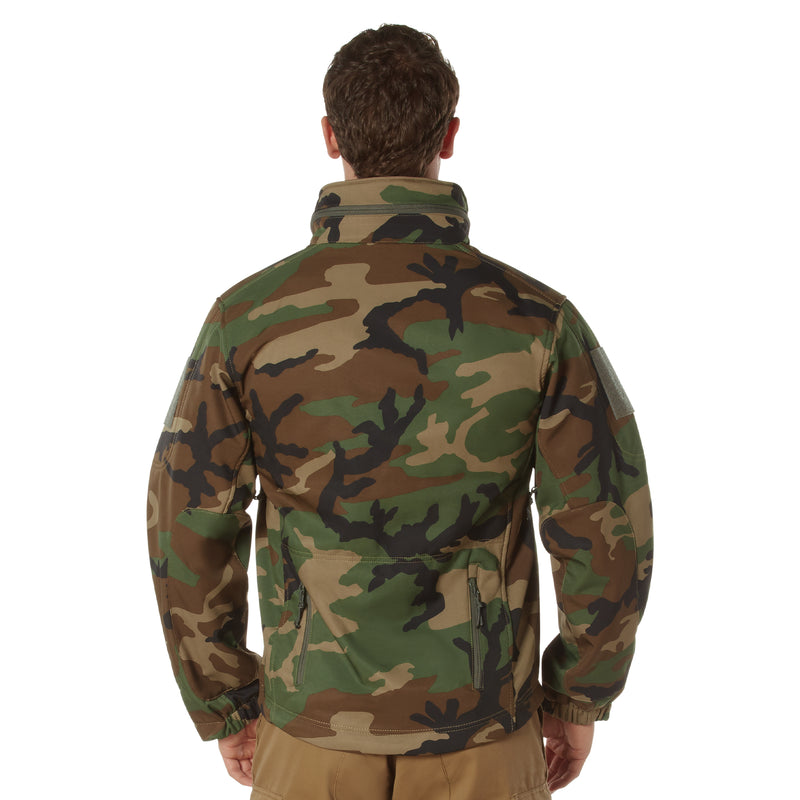 Rothco Special Ops Tactical Soft Shell Jacket- WOODLAND CAMO