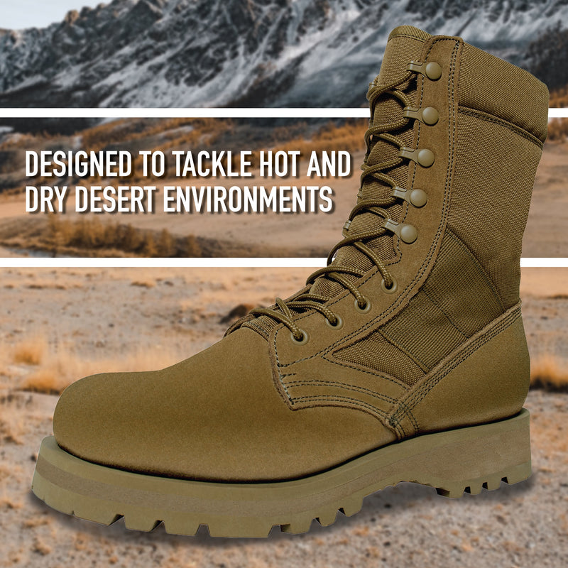 G.I. Type Sierra Sole AR-670-1 Coyote Brown Compliant Boot