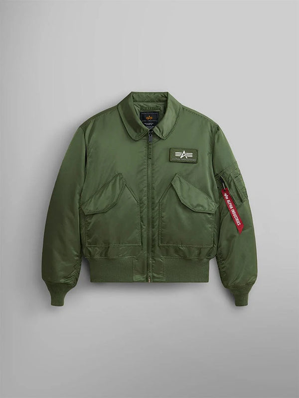 Alpha CWU 45/P BOMBER JACKET (HERITAGE)- SAGE GREEN – The Surplus Guy Alpha CWU 45/P BOMBER JACKET (HERITAGE)- SAGE GREEN – The Surplus Guy