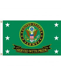 UNITED STATES ARMY LOGO- SUPER POLY FLAG- 3' X 5' - F1858