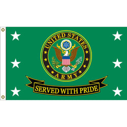 UNITED STATES ARMY LOGO- SUPER POLY FLAG- 3' X 5' - F1858