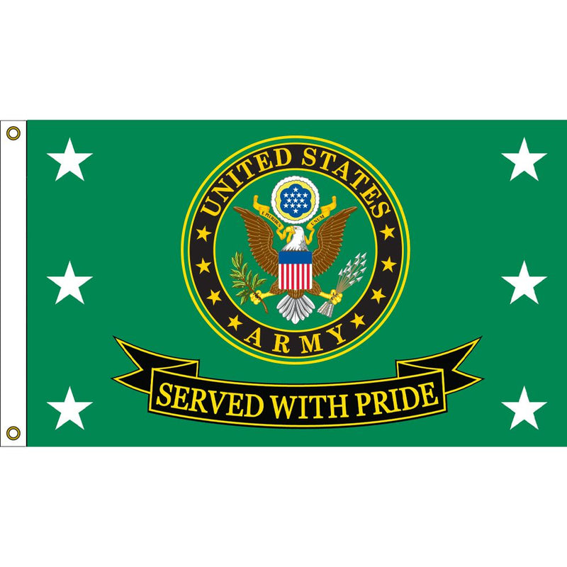 UNITED STATES ARMY LOGO- SUPER POLY FLAG- 3' X 5' - F1858