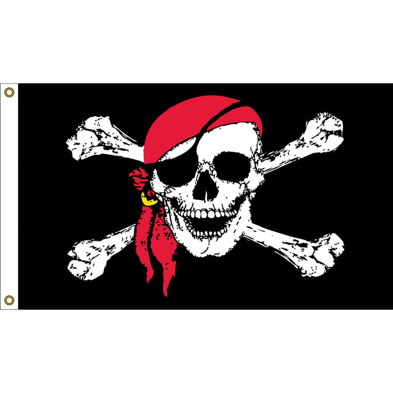 Red Scarf Pirate - 3' x 5'