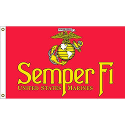 United States MARINES Flag- 3' x 5' MADE IN THE USA