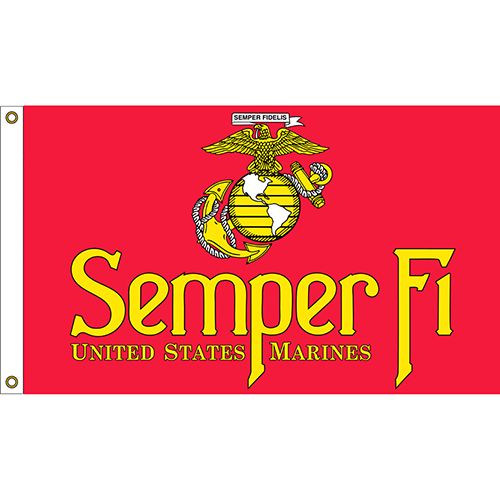 United States MARINES Flag- 3' x 5' MADE IN THE USA