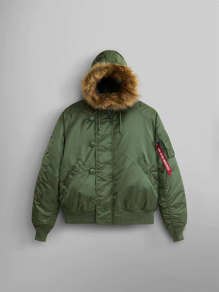 Alpha Industries N2B Shortwaist Parka- Sage Green – The Surplus Guy