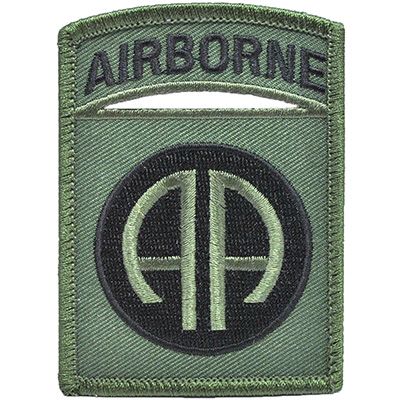 U.S. ARMY PATCH - 82ND A/B -SUBDUED