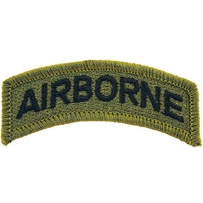 U.S. ARMY PATCH - A/B TAB- 2-1/2" X 3/4"- SUBDUED