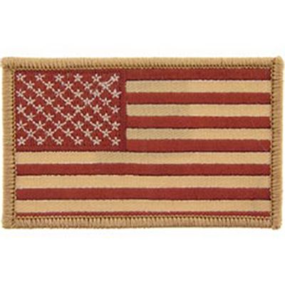 USA FLAG- 3 1/4" X 3 3/4" DESERT