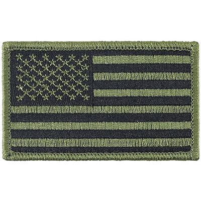 USA FLAG- 3 1/4" X 3 3/4" OLIVE DRAB