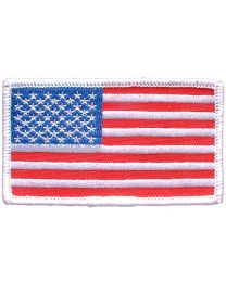 USA FLAG- 3 1/4" X 3 3/4" WHITE