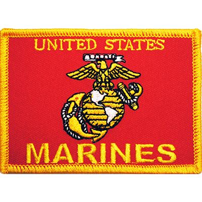 Marines Logo Patch - 3" USMC Flag