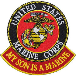 Marines Logo Patch - 3" My Son is a Marine