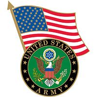 U.S. ARMY SYMBOL W/FLAG