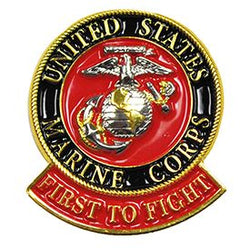 U.S. MARINES- FIRST TO FIGHT 1 1/8"