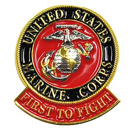 U.S. MARINES- FIRST TO FIGHT 1 1/8"