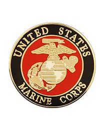 U.S. MARINES LOGO PIN- 3/4" DIA