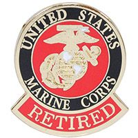 U.S. MARINES LOGO -RETIRED- 1  1/8"