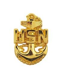 U.S. NAVY CPO- GOLD- 3/4"