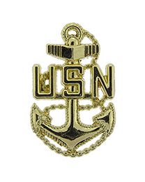 U.S. NAVY CPO- GOLD- 1"