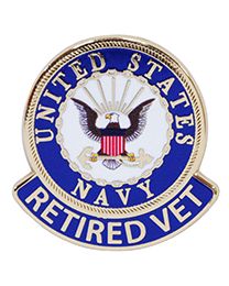 U.S. NAVY PIN- RETIRED VET