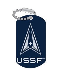 U.S. SPACE FORCE PIN- DOG TAG