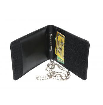 Leather Neck ID/Badge Holder with Chain