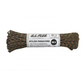 USA Made 550 Type III Commercial Paracord- 100 Feet- CAMO